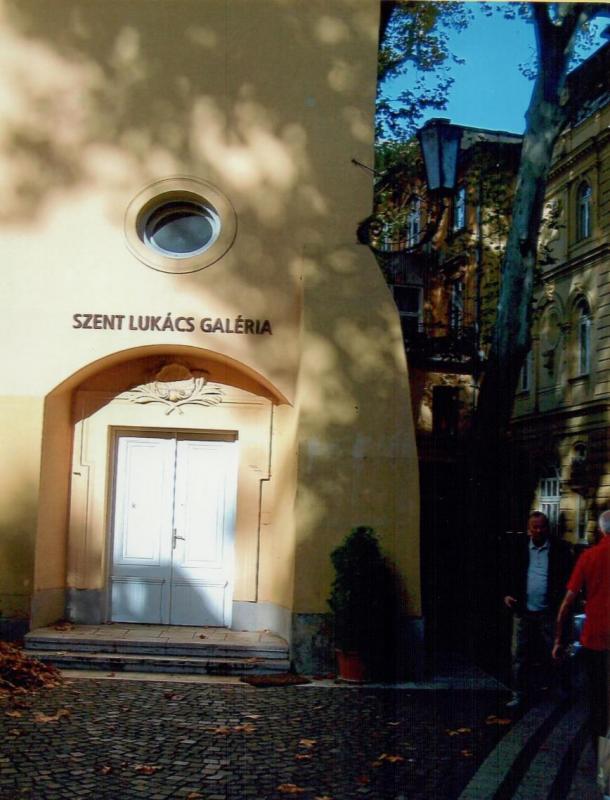 Entrance to St. Lukács Thermal Baths and Swimming Pools.