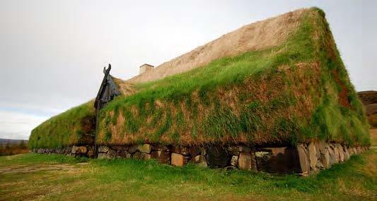 Stöng, a reconstructed Viking longhouse in the Tjórsádalur Valley, east of Laugarvatn. 