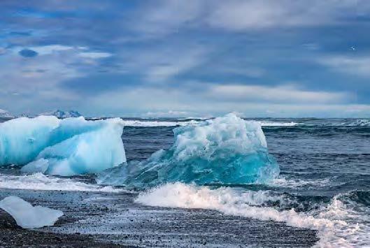 Ice off the shore of Iceland.
