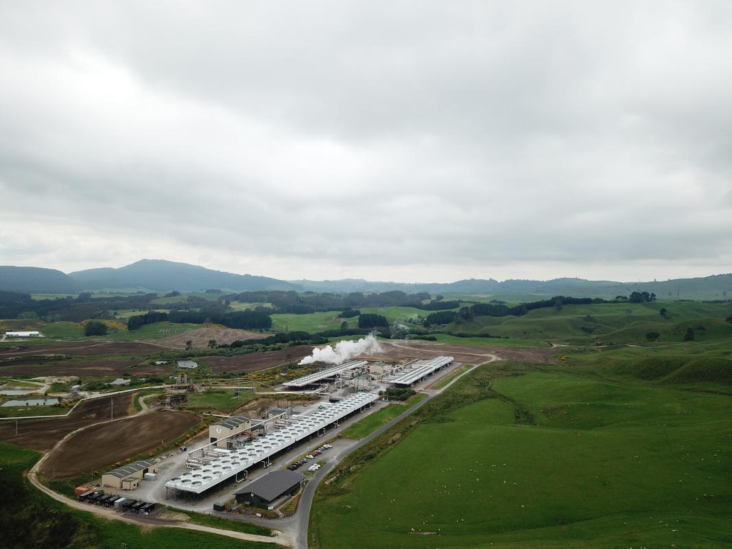 Mokai geothermal plant in New Zealand