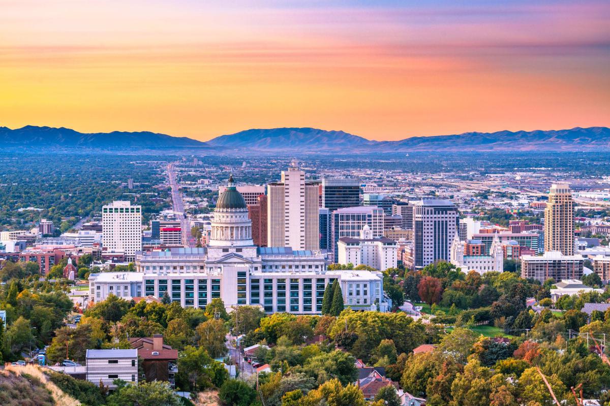 Stock photo of Salt Lake City, Utah.