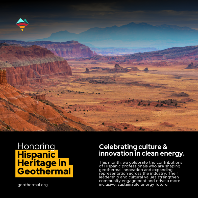 Hispanic Heritage in Geothermal graphic