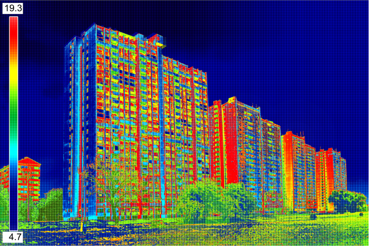 Thermal imaging of buildings