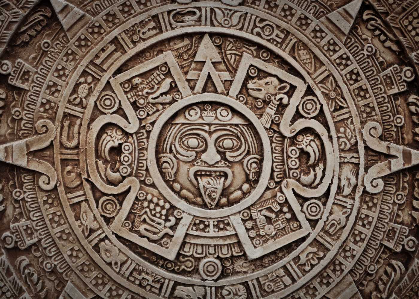 Stock photo of Mayan calendar