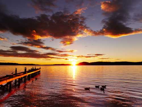 Stock image of Lake Rotorua, New Zealand