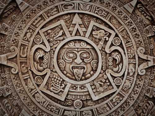 Stock photo of Mayan calendar