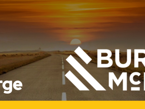 Leading the charge - Burns & McDonnell promotional graphic